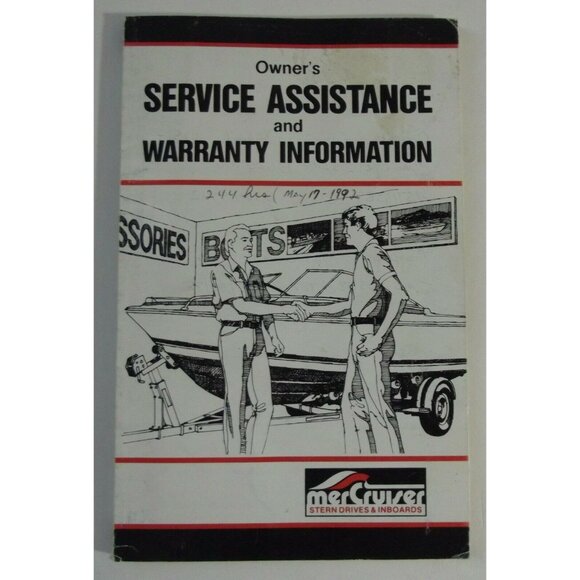 1986 MerCruiser Owner Service Manual Stern Drives&Inboards S/N 90-13534 386 - Picture 1 of 8